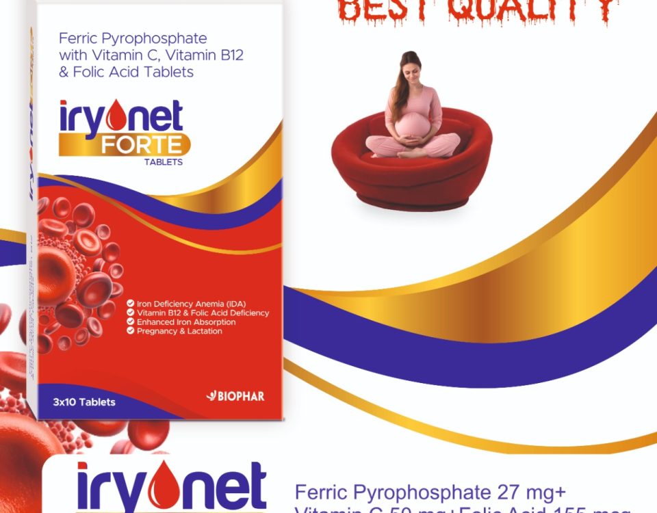 Ferric Pyrophosphate + Vitamin C + folic Acid + vitamin B12