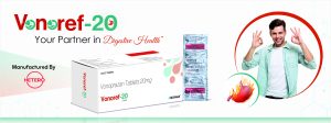VONOPRAZAN 20 MG Tablet brand manufacturing by hetero and marketing by Biophar group in India, buy in bulk we have ready stock now