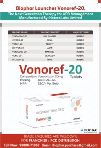 10 best vonoprazan 20 mg brands in india, we biophar group is selling very hot product for acidity in india