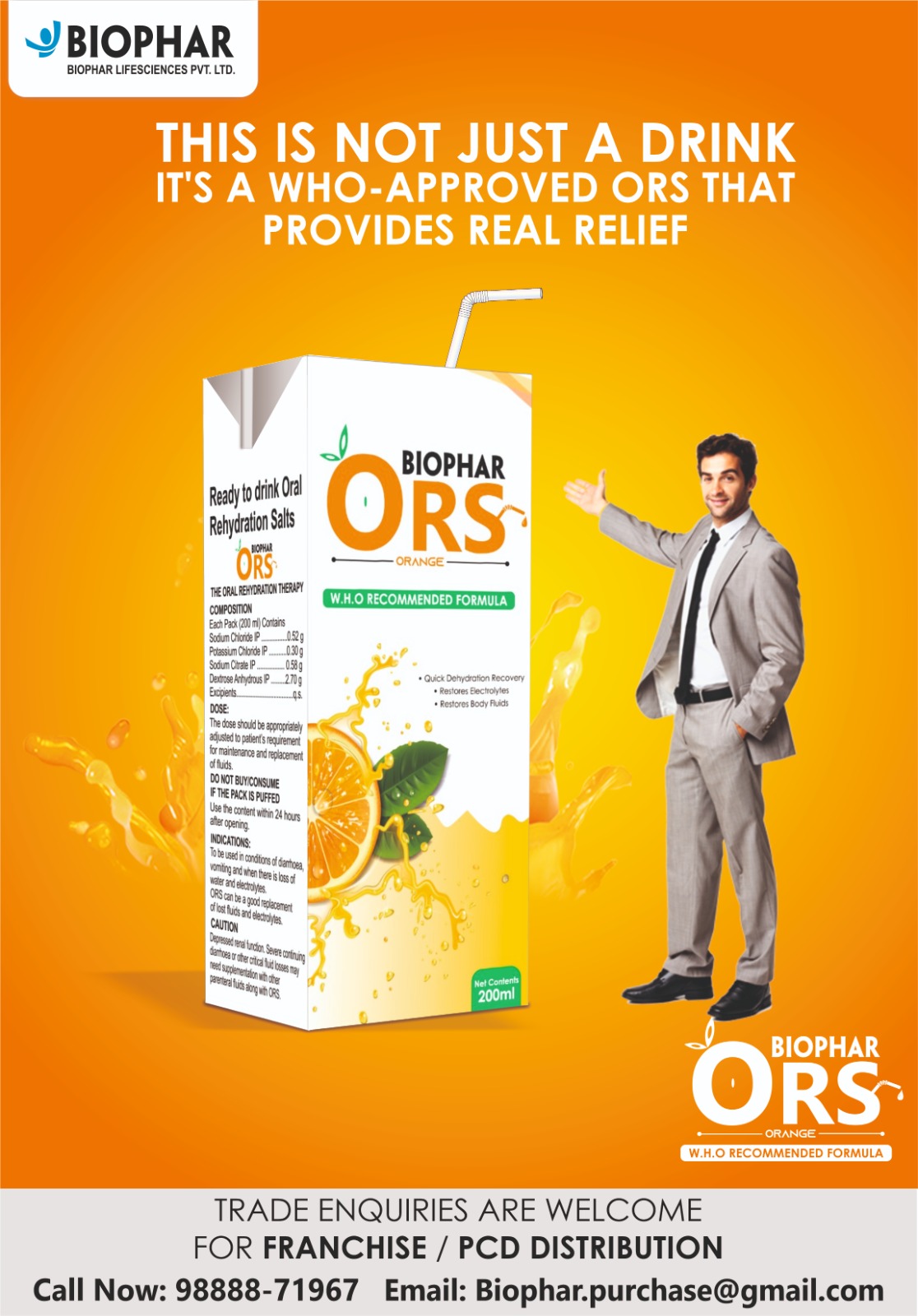 ORS Tetra Pack Manufacturers in India
