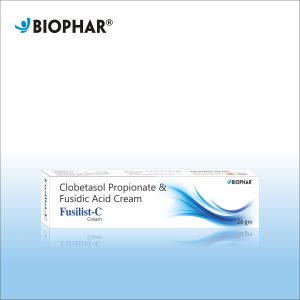 Fusilist-C Cream, Clobetasol Propionate Cream, Fusidic Acid Cream, Skin infection cream, Psoriasis treatment cream, Eczema relief cream, Biophar Lifesciences, Pharma franchise company, Third-party manufacturing for creams, Derma PCD franchise India, Top pharma company in Zirakpur.