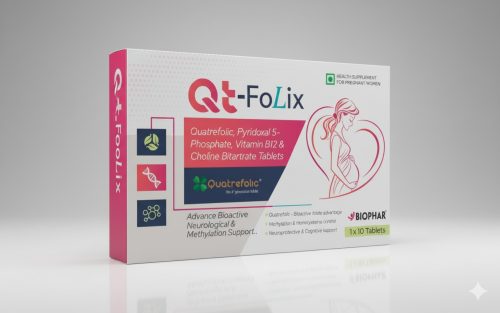 Qt-FoLix – Quatrefolic, P5P, Vitamin B12 & Choline Tablets