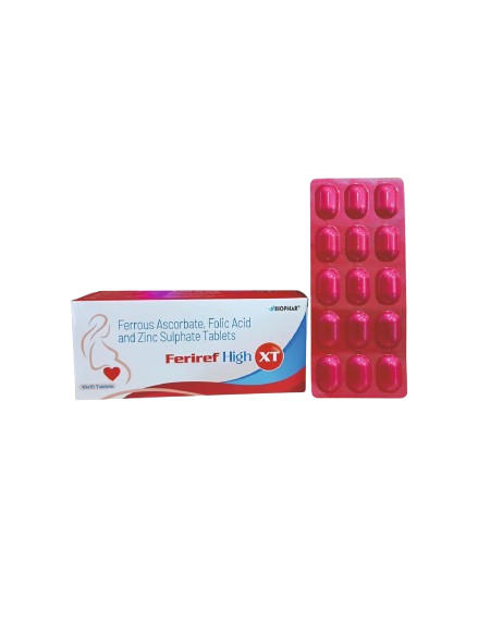Ferrous Ascorbate Folic Acid and Zinc Sulphate Tablets