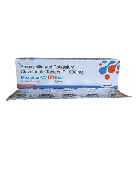 Amoxicillin and Potassium Clavulanate Tablets IP 1000 MG
