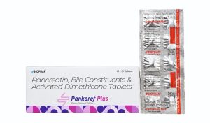 Pankoref Plus - Pancreatin 192mg, Bile Constituents 25mg, Activated Dimethicone 40mg