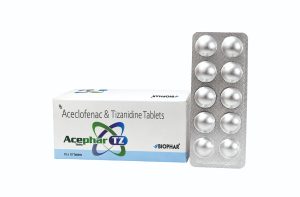 Acephar TZ Aceclofenac 100mg Tizanidine 2mg
