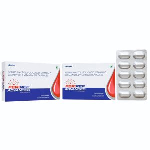 Ferric Maltol (Elemental Iron) 29mg + Folic Acid, Vitamin C, D3 & B12 Tablets