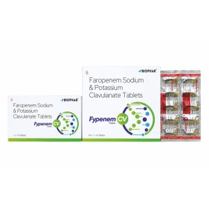 Fypenem CV - Faropenem Sodium 200mg + Potassium Clavulanate 125mg Tablets
