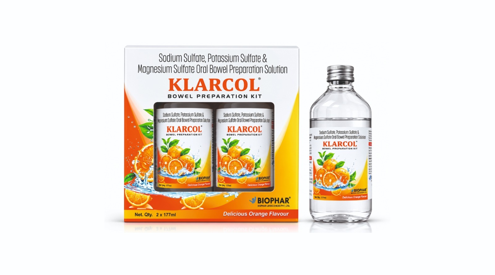 Sodium Sulfate 17.5g + Potassium Sulfate 3.13g + Magnesium Sulfate 1.6g