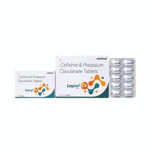 Laycef CV - Cefixime 200mg + Potassium Clavulanate 125mg