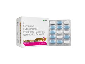 Metfolist-G2 850 Metformin Hydrochloride 850mg Glimepiride 2mg