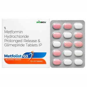 Metfolist G3 - Metformin 500 mg PR + Glimepiride 3mg