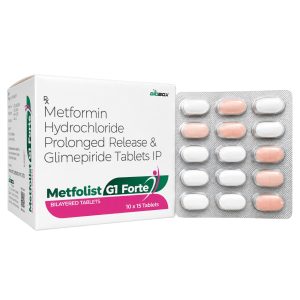 Metformin Hydrochloride PR 1000mg + Glimepiride 1mg