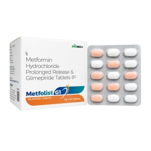 Metformin Hydrochloride PR 500mg + Glimepiride 1mg