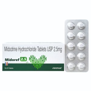 Midoref 2.5 - Midodrine Hydrochloride USP 2.5mg