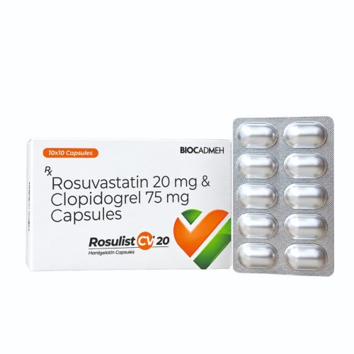 Rosuvastatin 20 mg & Clopidogrel 75 mg