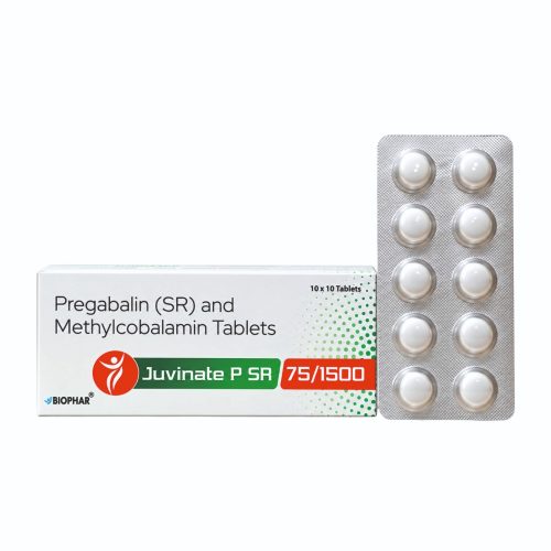 Juvinate P SR 75/1500 – Pregabalin & Methylcobalamin tablets by Biophar