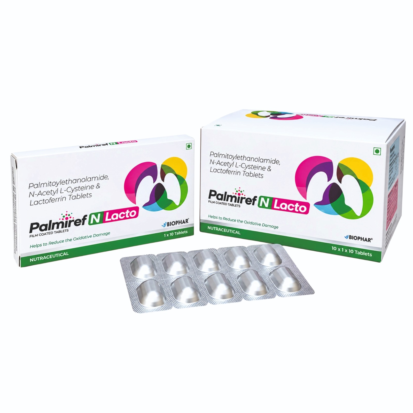 Palmitoylethanolamide NAC Lactoferrin