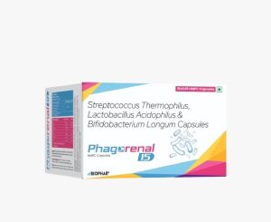 Phagorenal 15 probiotic capsules – Streptococcus, Lactobacillus & Bifidobacterium