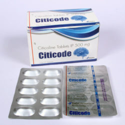CITICOD TAB=Citicoline tablets 500mg (Tablets) 10x10 Alu-Alu (Psychostimulant)
