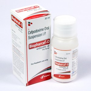 BIOPHARCEF-O =Cefpodoxime Proxetil 50 mg. 30ml Dry Syrup Bottle (anti-biotic)