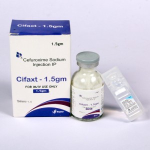 CIFAXT-1.5=Cefuroxime   1.5 gm (Injection) 1'sAmpoule with D.W. (antibiotic)