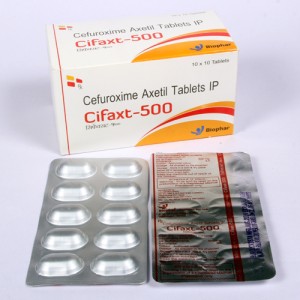 CIFAXT-500=Cefuroxime 500mg Axetil (Tablets) 10x10 Alu-Alu (ANTI-BIOTIC)