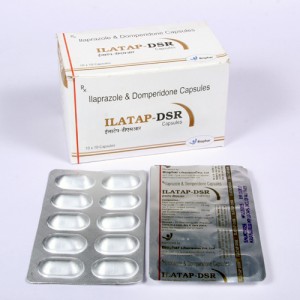 ILATAP-DSR = ilaprazole10mg + domperidone 30mg (Capsules) 10x10 Alu-Alu (GASTROENTEROLOGY)