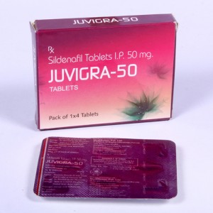 JUVIGRA-50 = Sildenafil 50 mg (Tablets) 1x4 Blister (VASODILATOR)
