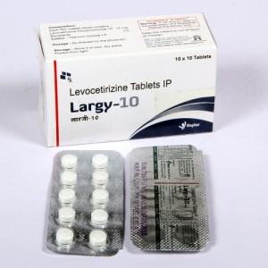 LARGY-10 = Levocetirizine Dihydrochloride 10mg  (Tablets) 10x10 Alu-Alu (ANTI-ALLERGIC)