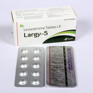 LARGY-5 = Levocetirizine Dihydrochloride 5mg  (Tablets) 10x10 Alu-Alu (ANTI-ALLERGIC)