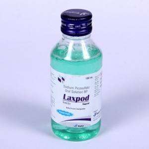 LAXPOD=Sodium Picosulfate 5 mg. (100 ml Syrup Bottle (stimulant laxative)