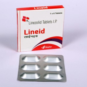 LINEID = Linezolid 600 mg I.P. (Tablets) 1x6 Alu-Alu (ANTI-BIOTIC)