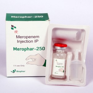 MEROPHAR  250=Meropenam  250mg (Injection) with DW Ampoule (antibiotic)