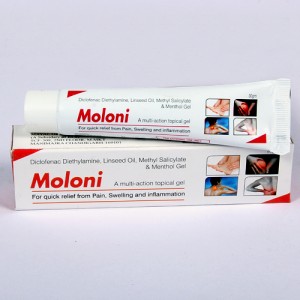 MOLONI=Diclofenac + Linseed Oil 30 gm OINTMENT  Tube (analgesic)