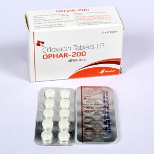 OPHAR-200 = Ofloxacin 200mg    (Tablets) 10x10 Blister (ANTI-BIOTIC)