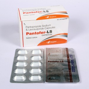 PANTOFER-LS=Pantoprazole sodium 40mg & Levosulpiride 75 (Capsules) 10x10 Alu-Alu (GASTRO-ENTEROLOGY)