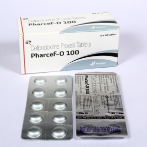 PHARCEF-O 100 = Cefpodoxime 100mg DT (Tablets) 10x10 Alu-Alu (ANTI-BIOTIC)