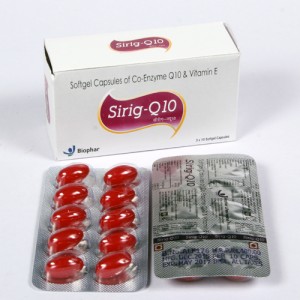 SIRIG-Q 10=Co -enzyme Q10 100mg & Vitamin E 200mg (Softgel Capsules) 3x10 Blister (NEUTRACEUTICAL)