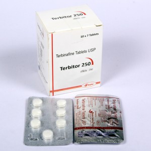 TERBITOR-250 = Terbinafine 250 mg (Tablets) 10x7 Blister (ANTI-INFECTIVE)
